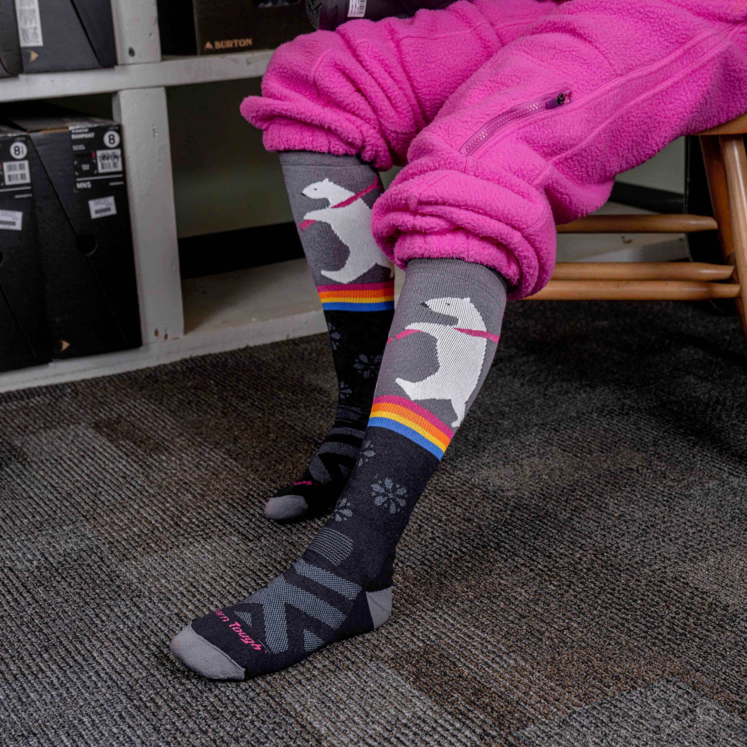 Women's Due North Over-the-Calf Midweight Ski & Snowboard Socks - Image 3