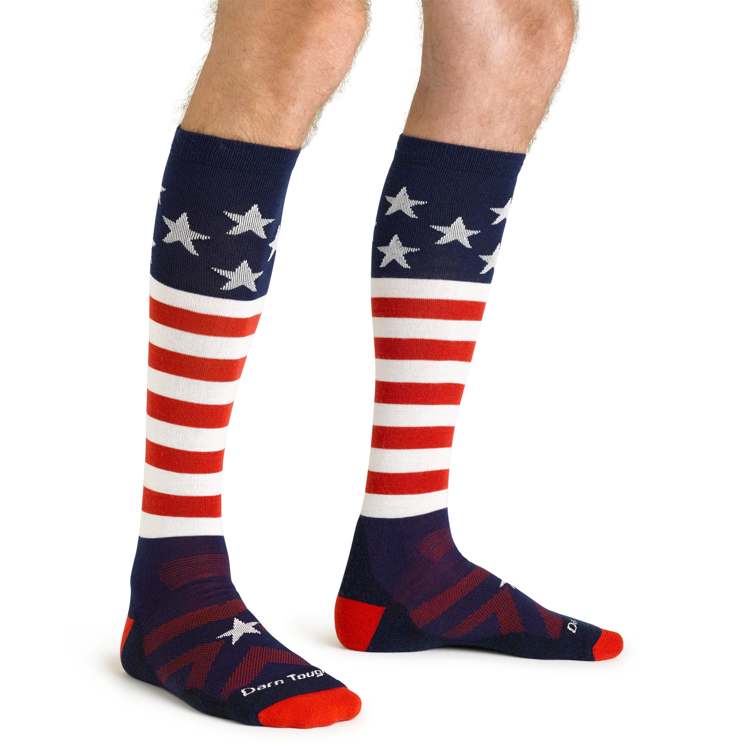 Men's Captain Stripe Over-the-Calf Midweight Ski & Snowboard Socks - Image 6