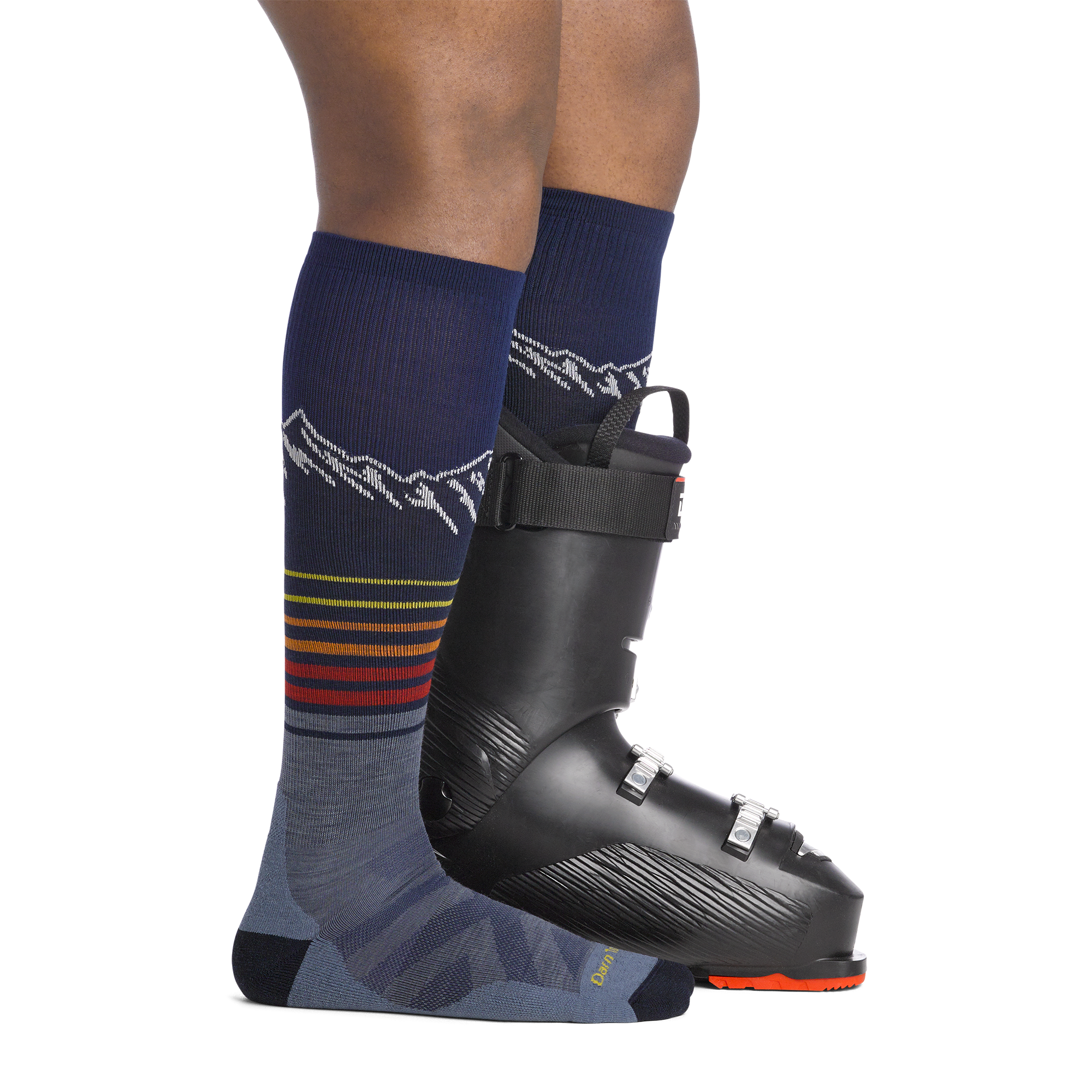 Men's Steep Lines Over-the-Calf Lightweight Ski & Snowboard Socks - Image 3