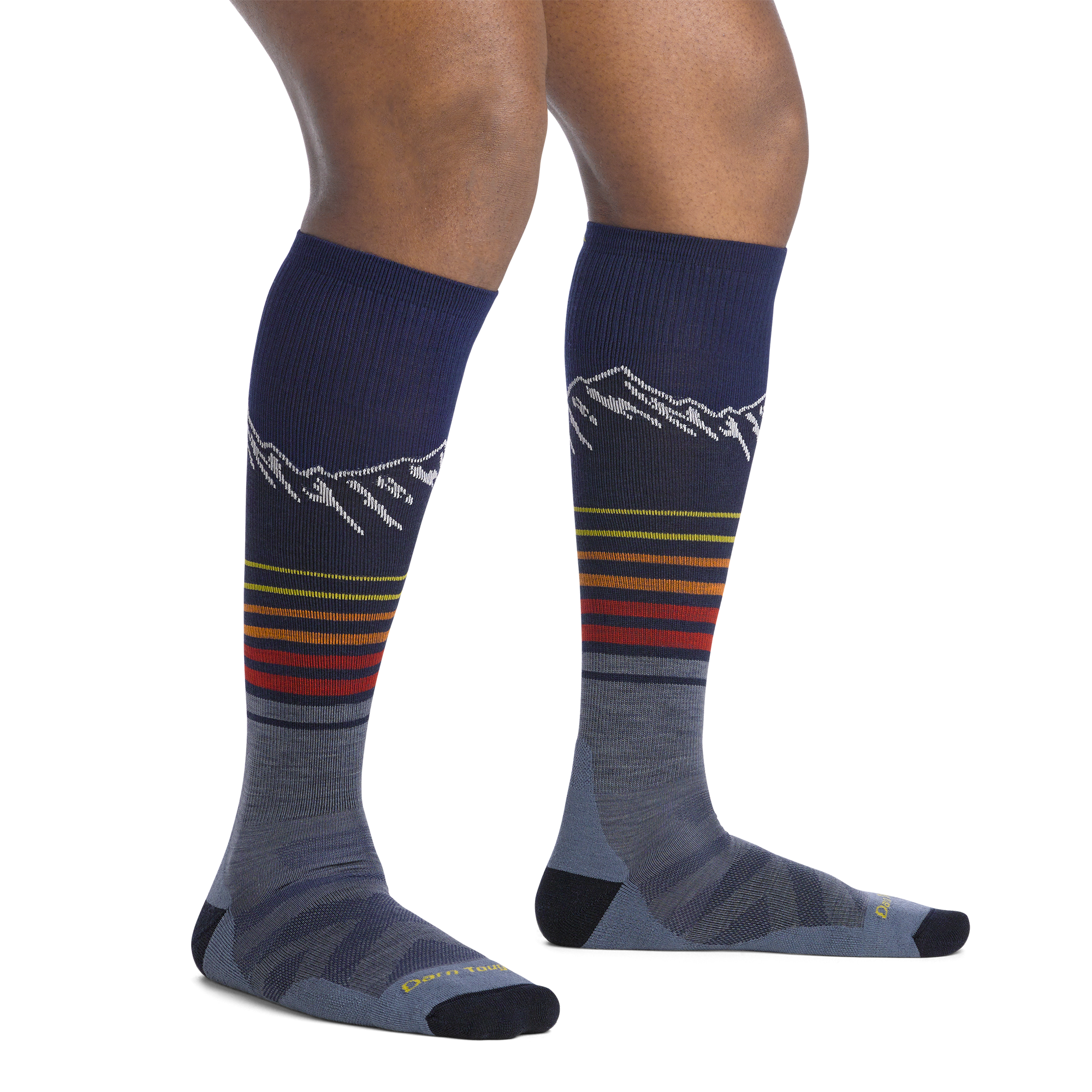 Men's Steep Lines Over-the-Calf Lightweight Ski & Snowboard Socks - Image 5